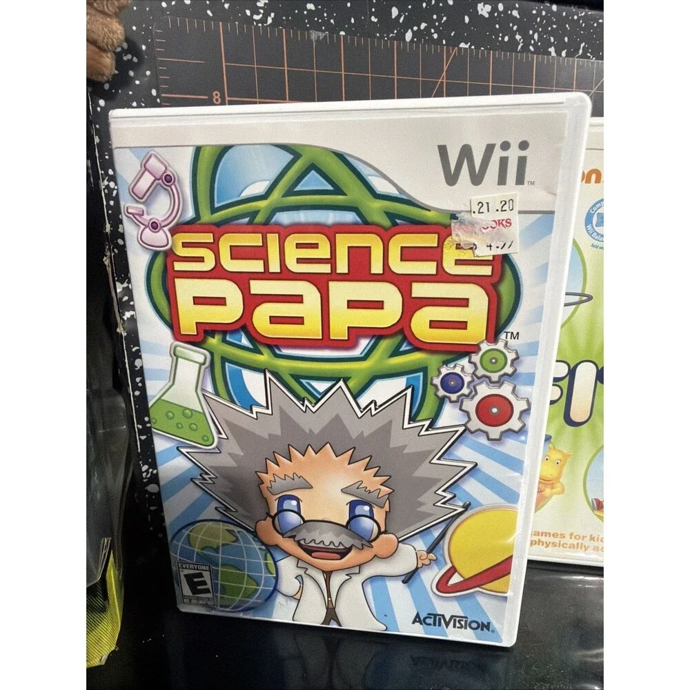 Nintendo Wii Kids Game Lot 3 Science Papa Nickelodeon Fit Petz Crazy Monkeyz
